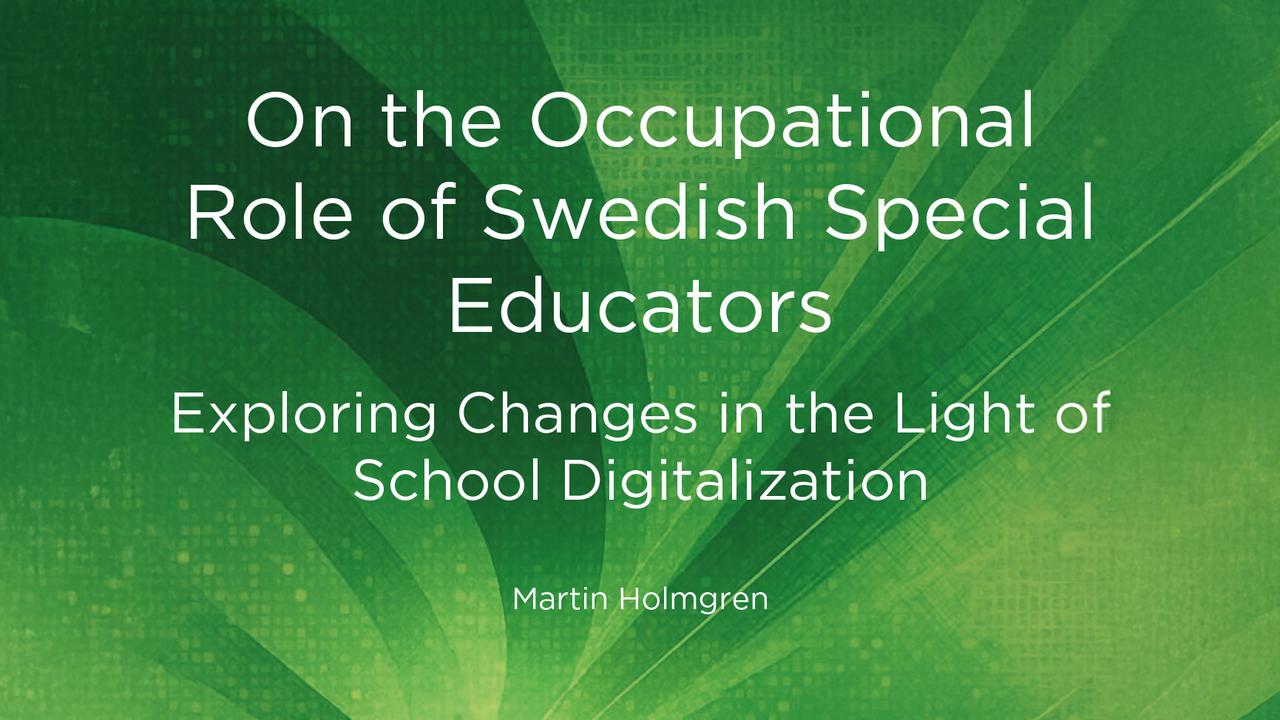 Avhandlingens framsida