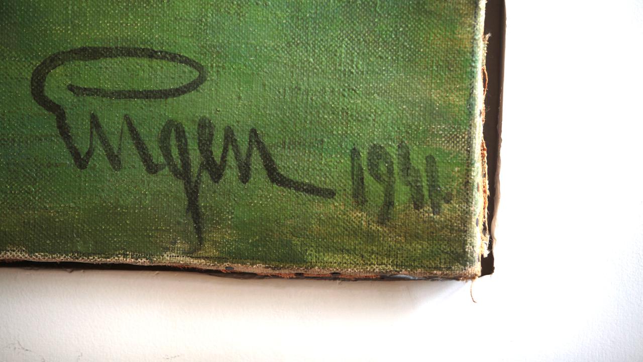 Detalj från prins Eugens målning Molnet.