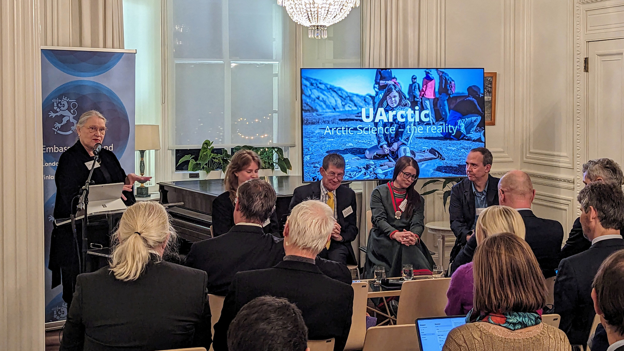 Paneldisskusion på ambassad i London med University of the Arctic, UArctic.