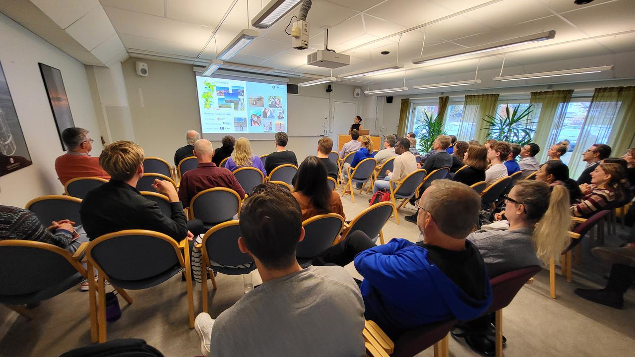 Publik under föredrag på UMF. 