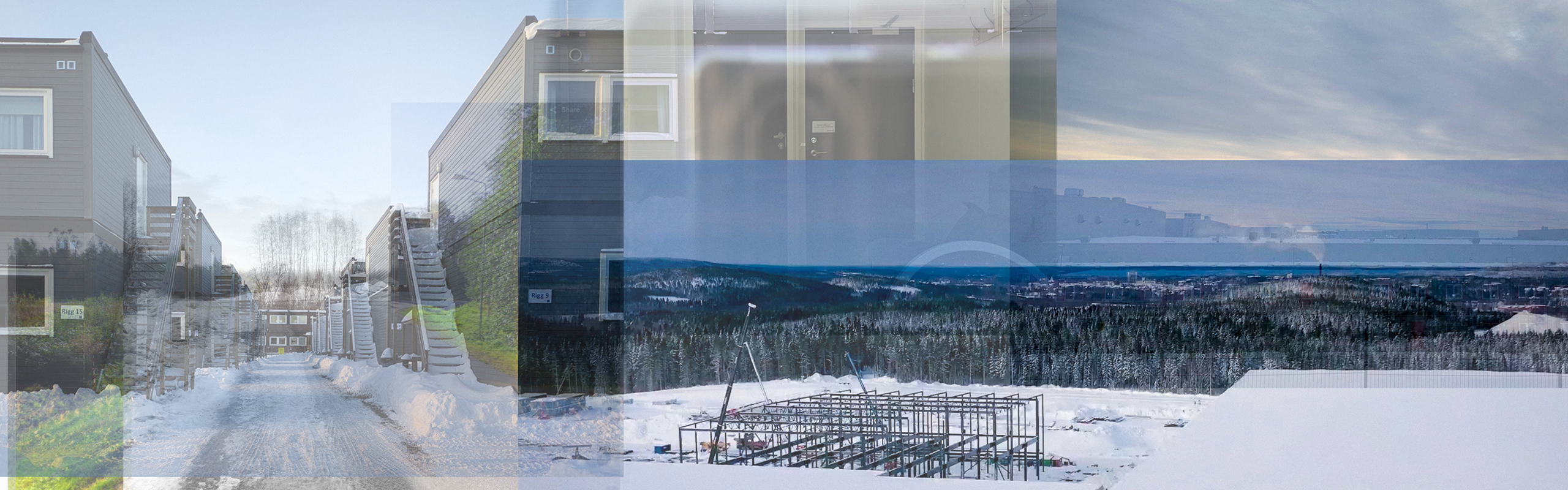 Kollage med landskapsmiljöer