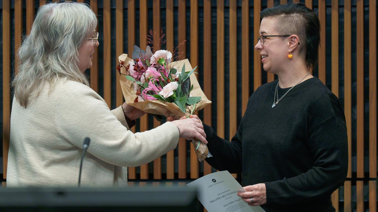 Christina Ljungberg, vicedekan för lika villkor och mångfald.Anne Möller Thysell, instruktio