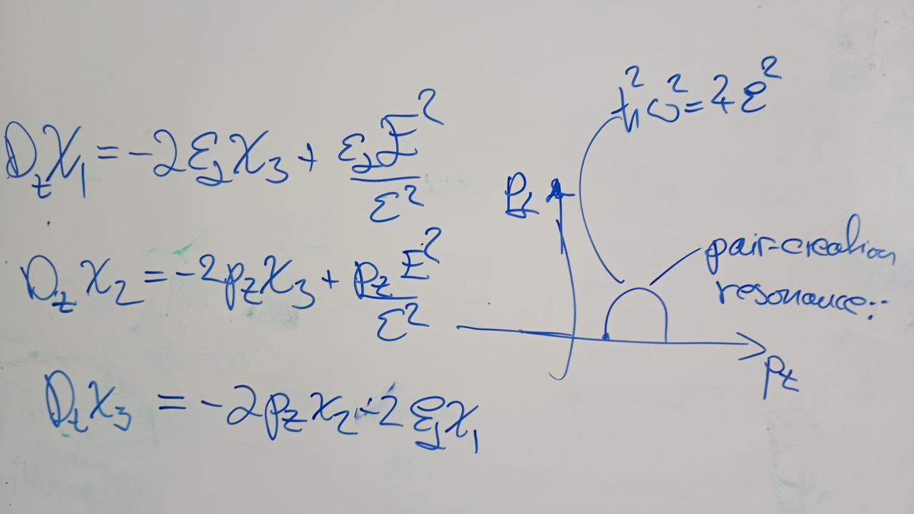 En whiteboard med lite text på.