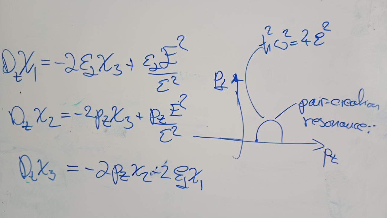 En whiteboard med lite text på.