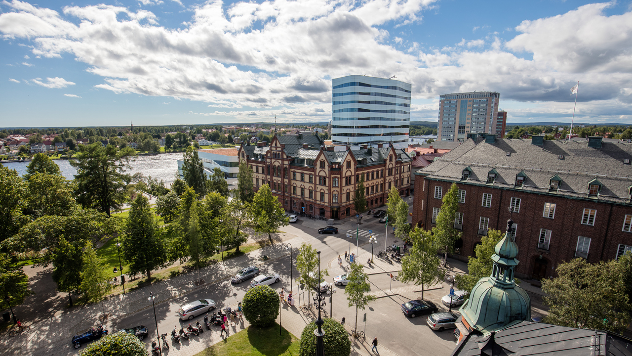 Bild på Umeås skyline