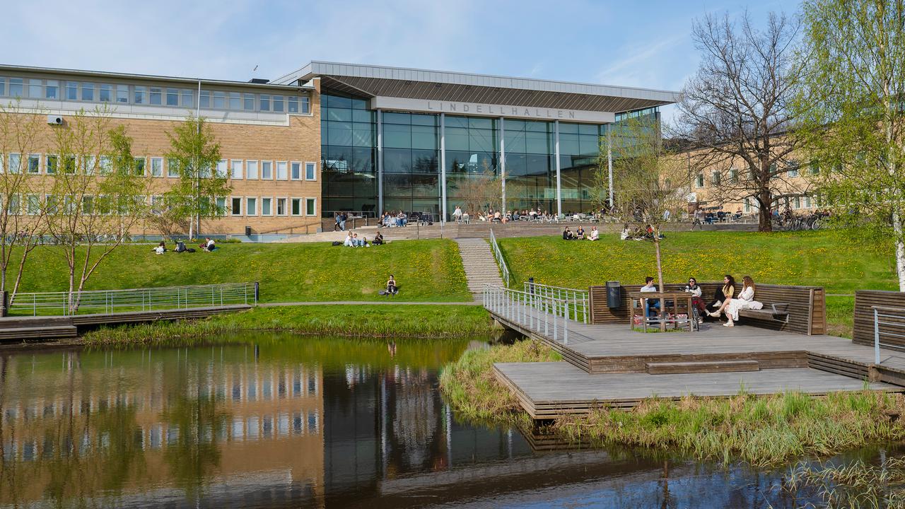 Bild på campusdammen