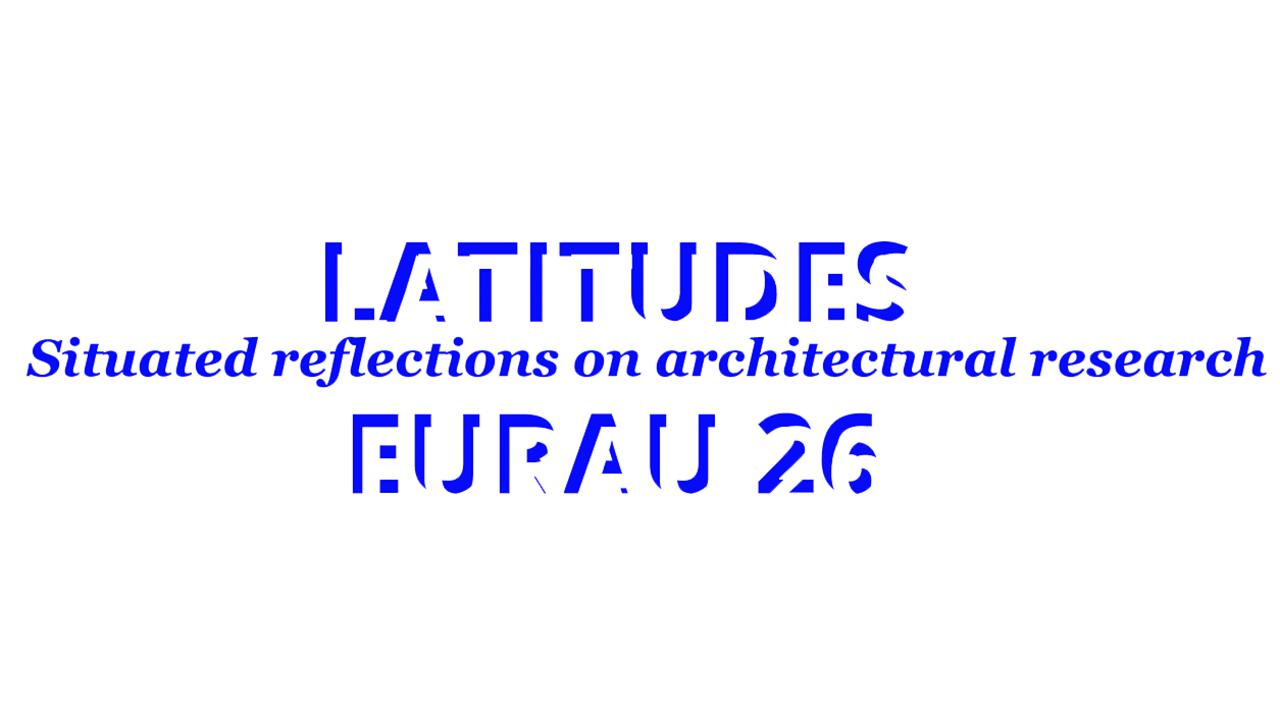 Logotype for the symposium EURAU 26 with the theme LATITUDES