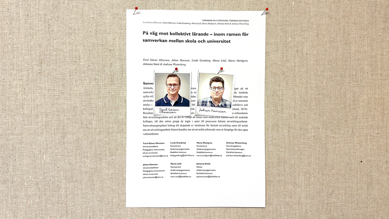 Publikation i tidskrift