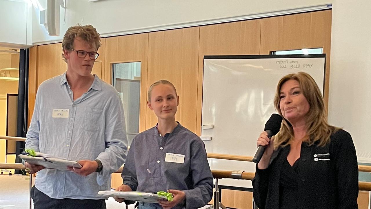 De vinnande studenterna, Oskar Bardh och Selma Mebius-Schröder Jormin från Idrottsfysiologprogrammet