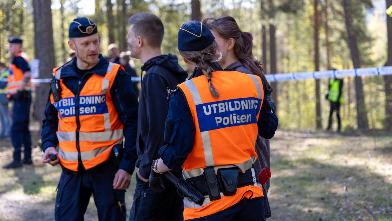 Polisstudenter vid samverkansövning på Sandö
