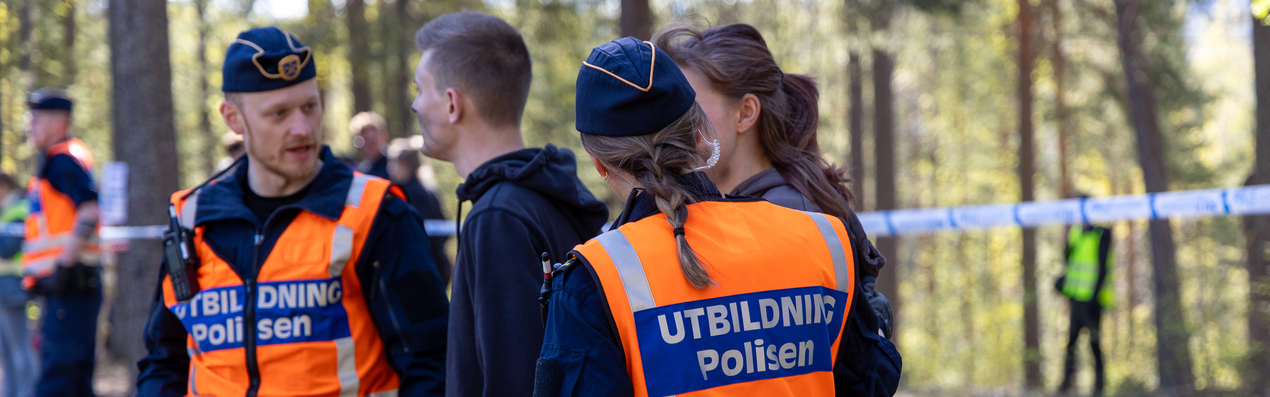 Polisstudenter vid samverkansövning på Sandö