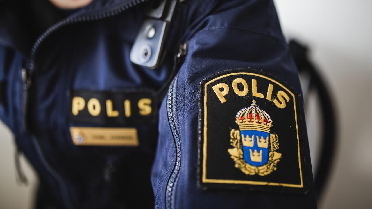 Detaljbild på polisuniform
