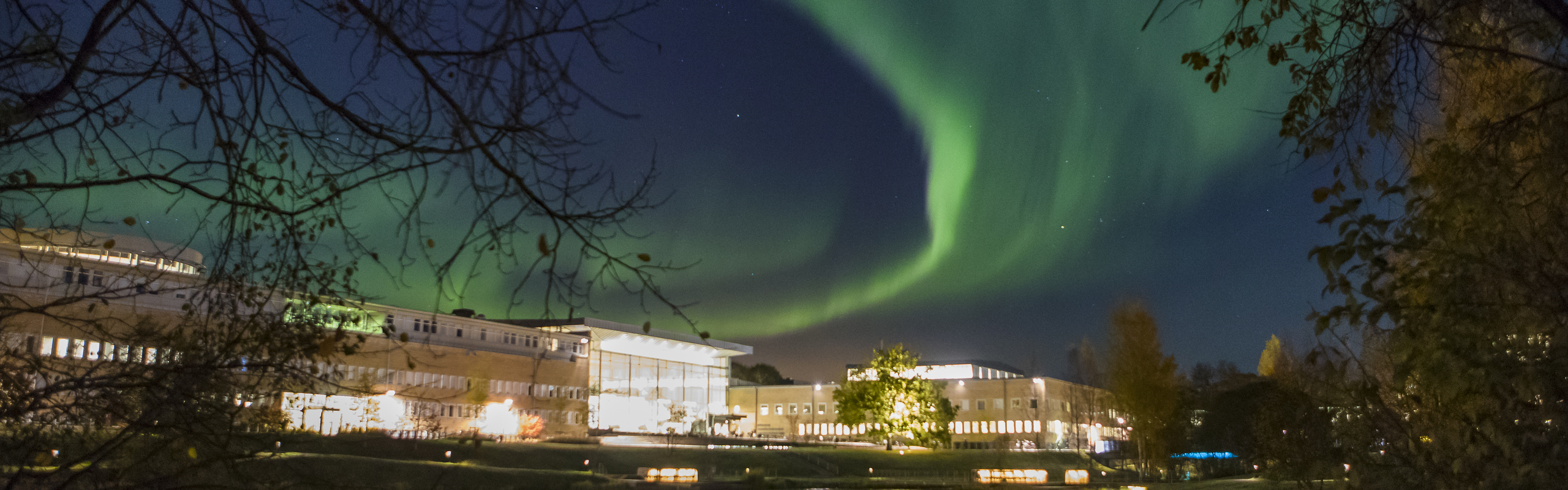Bild på Norrsken över campus