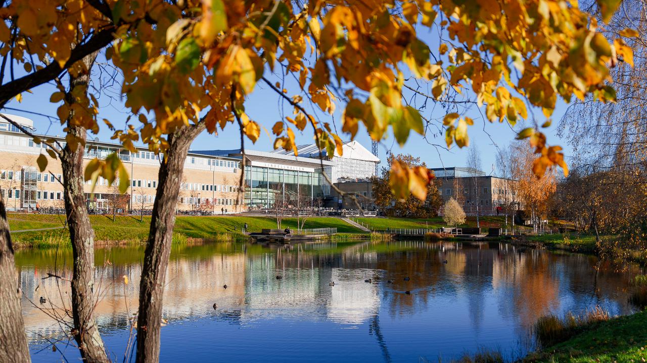 Campus i höstfärger