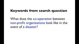 Film: Put your search terms into groups