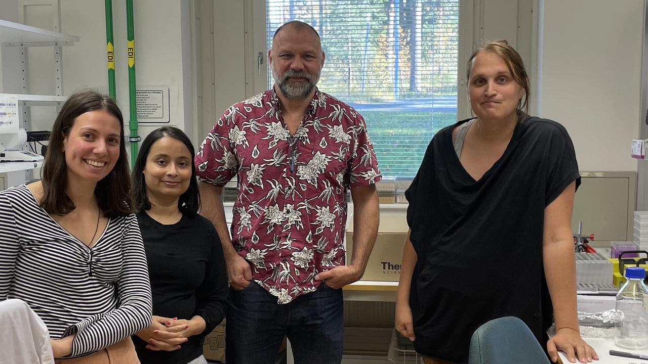 Forskarna i labbmiljö