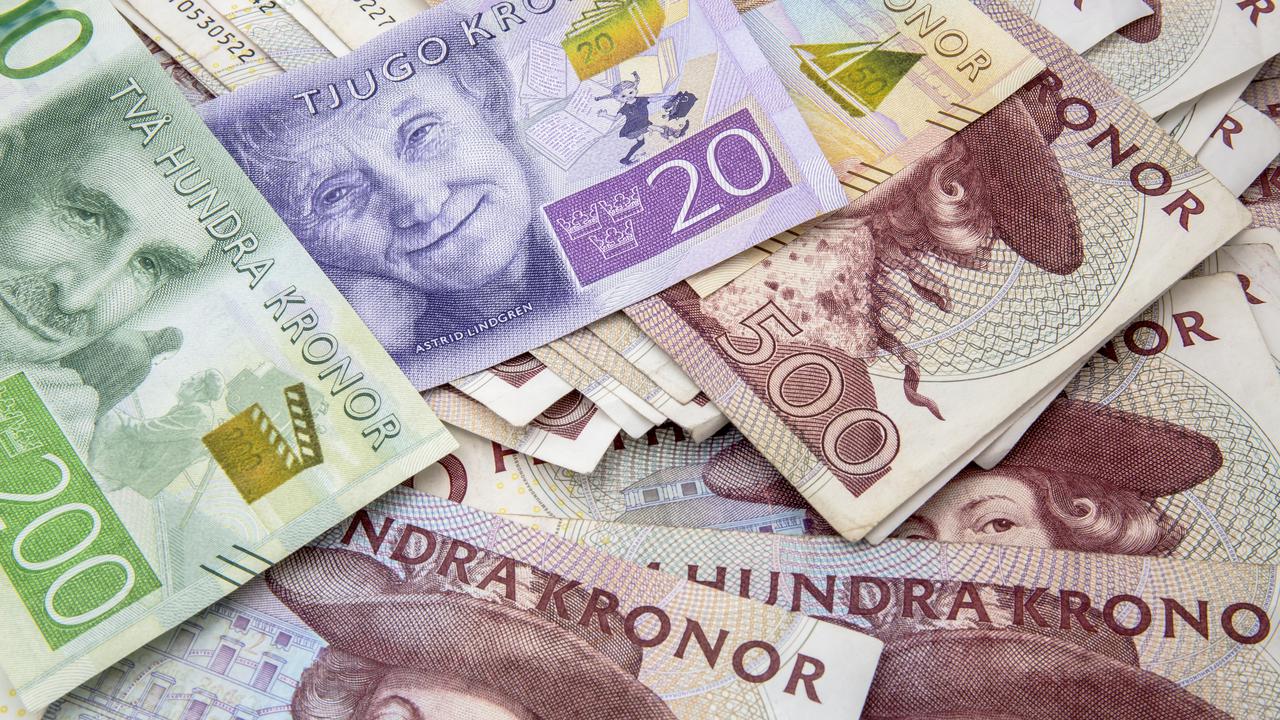 Bild på svenska sedlar