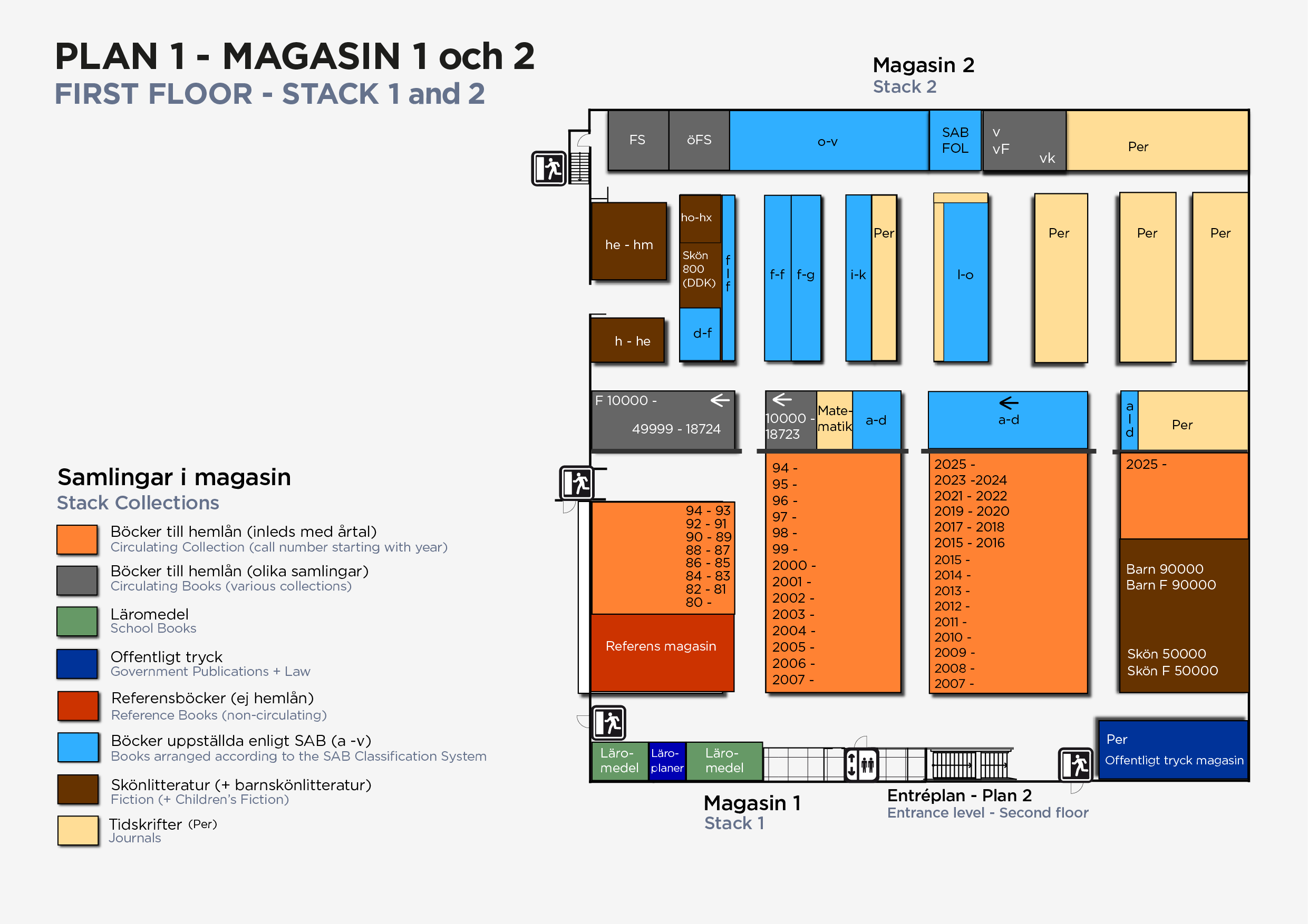 Karta över universitetsbiblioteket