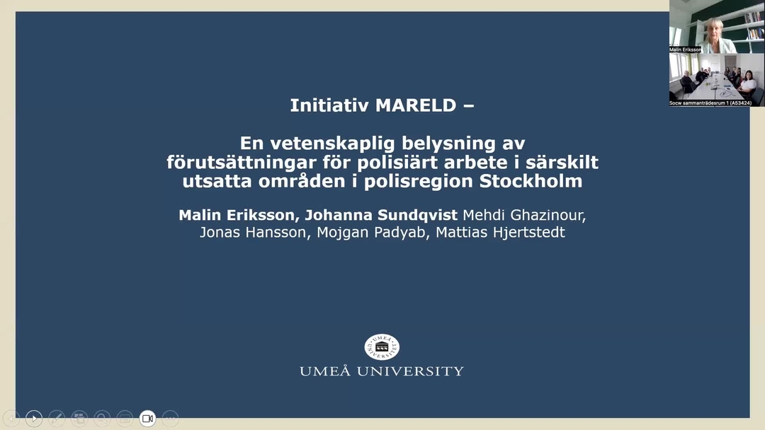 Film: UCER seminarium med Malin Eriksson och Johanna Sundqvist