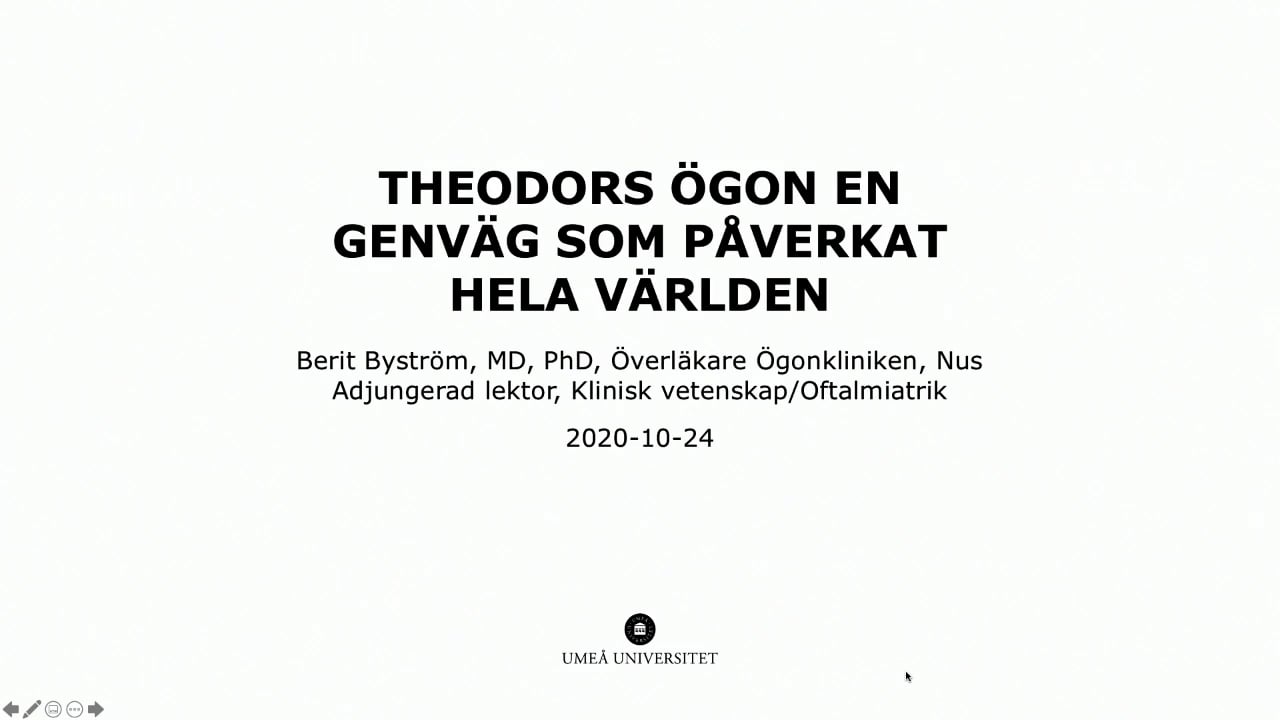 Film: Theodors ögon, en genväg som påverkat hela världen