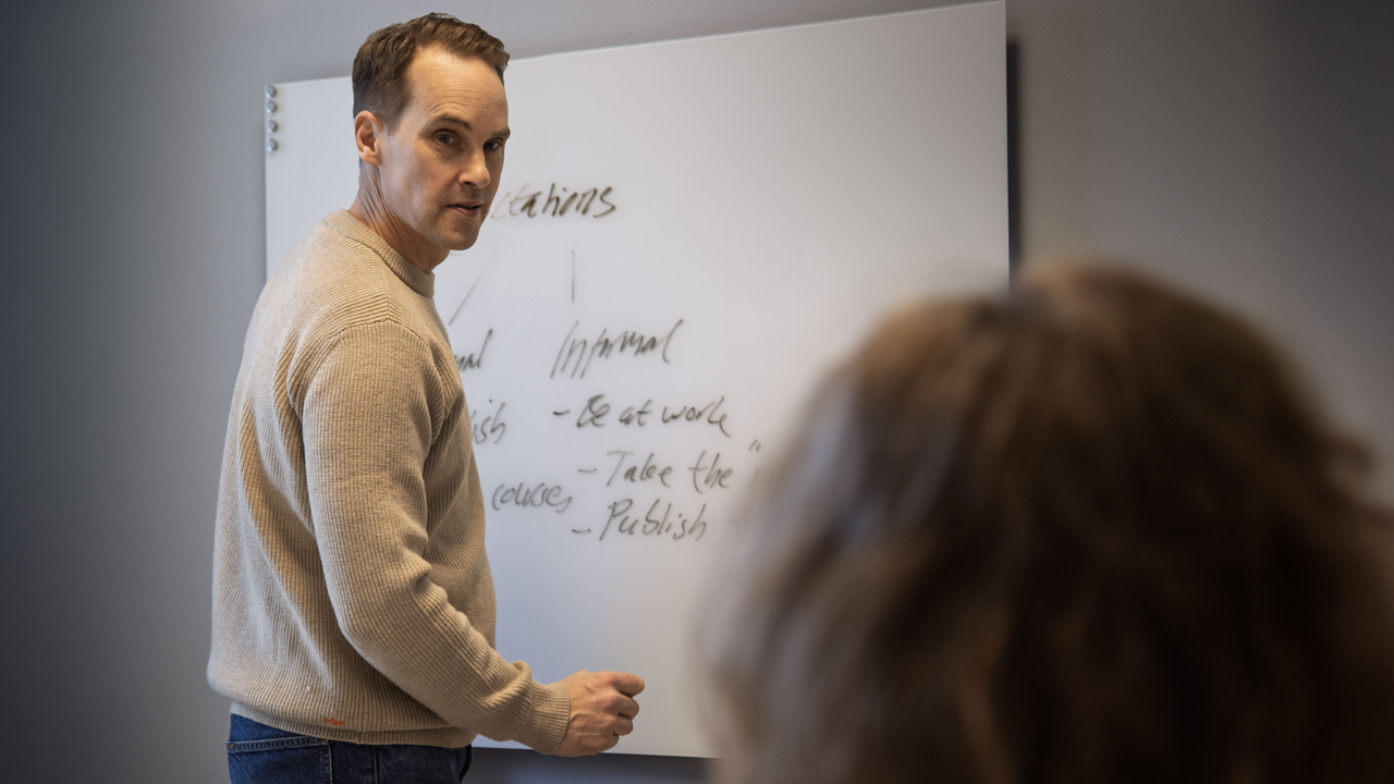 Rikard Harr, ansvarig för utvecklingsprogrammet för doktorander. 