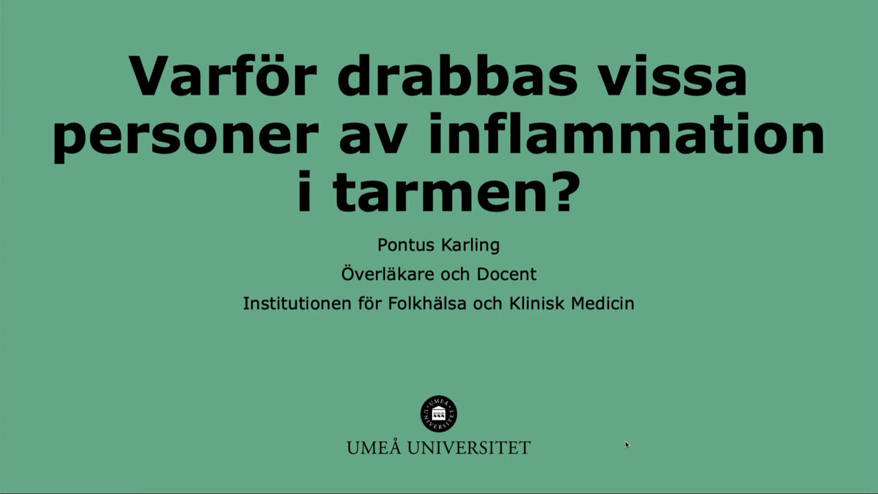 Film: Varför drabbas vissa personer av inflammation i tarmen?