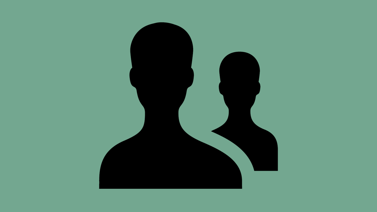 Två personer i siluett