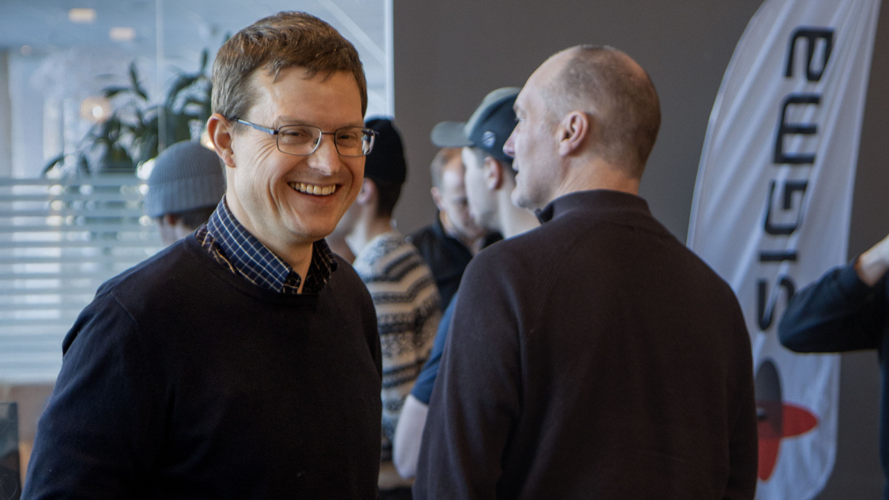 Florian Schmidt, professor, biträdande prefekt vid Institutionen för tillämpad fysik och elektronik var nöjd med dagen.