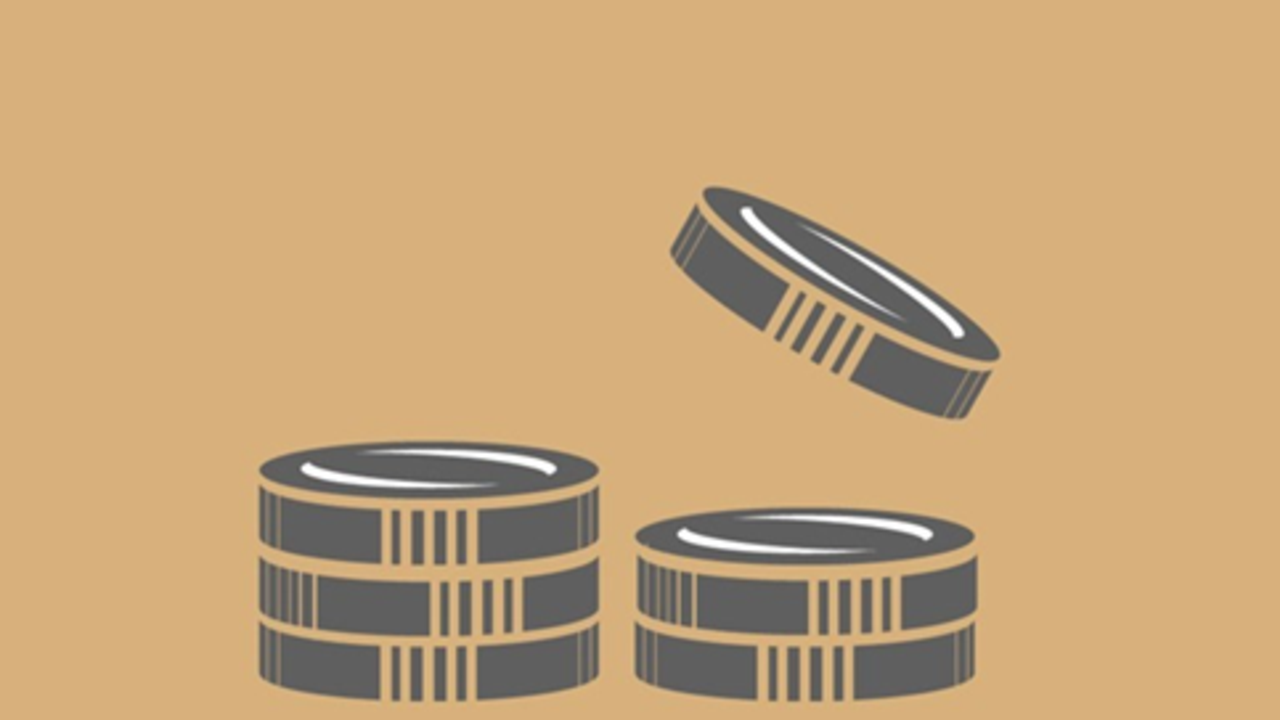 illustration av mynt på hög