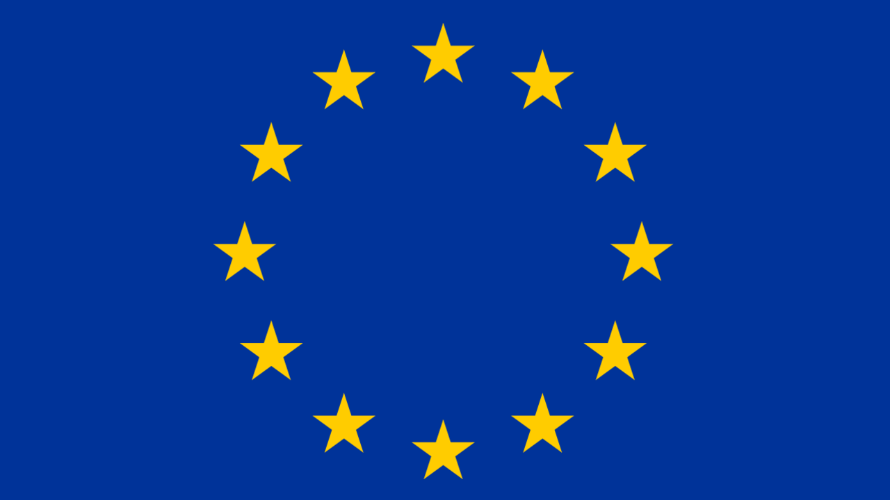 Bild på EU:s flagga