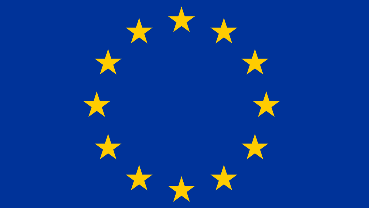 Bild på EU:s flagga