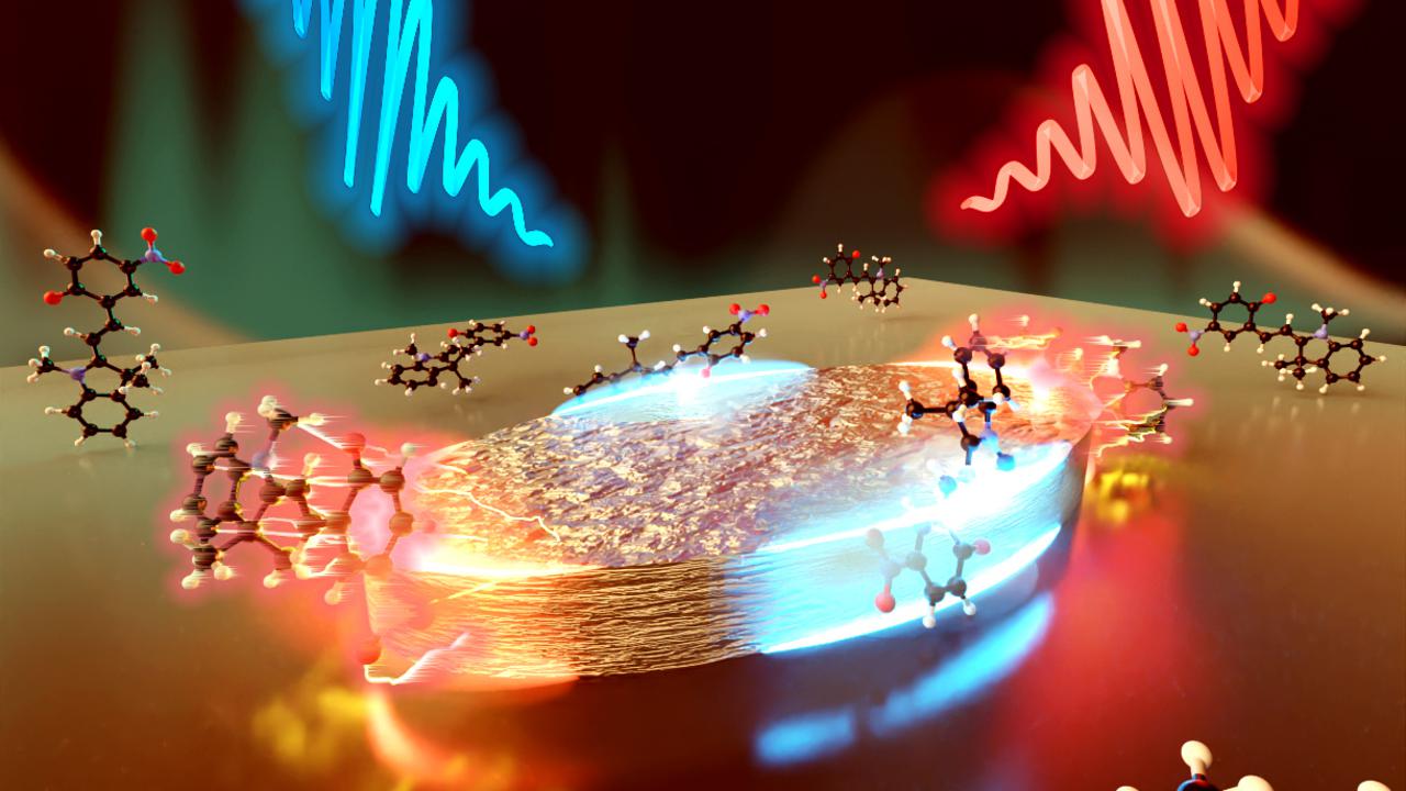 Short pulses of light hitting polaritons, light-matter mixed objects.