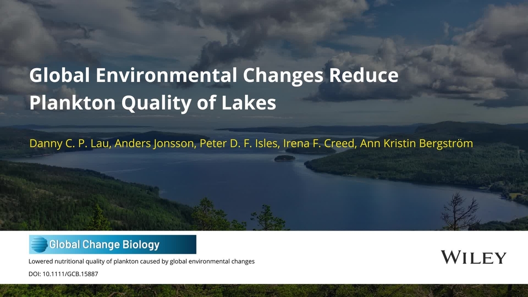 Film: Global Environmental Changes Reduce Plankton Quality
