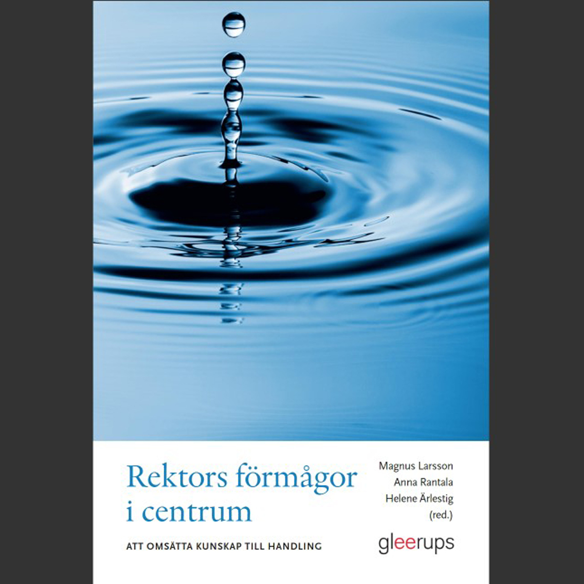 Bild på bokomslag till boken Rektors förmågor i centrum