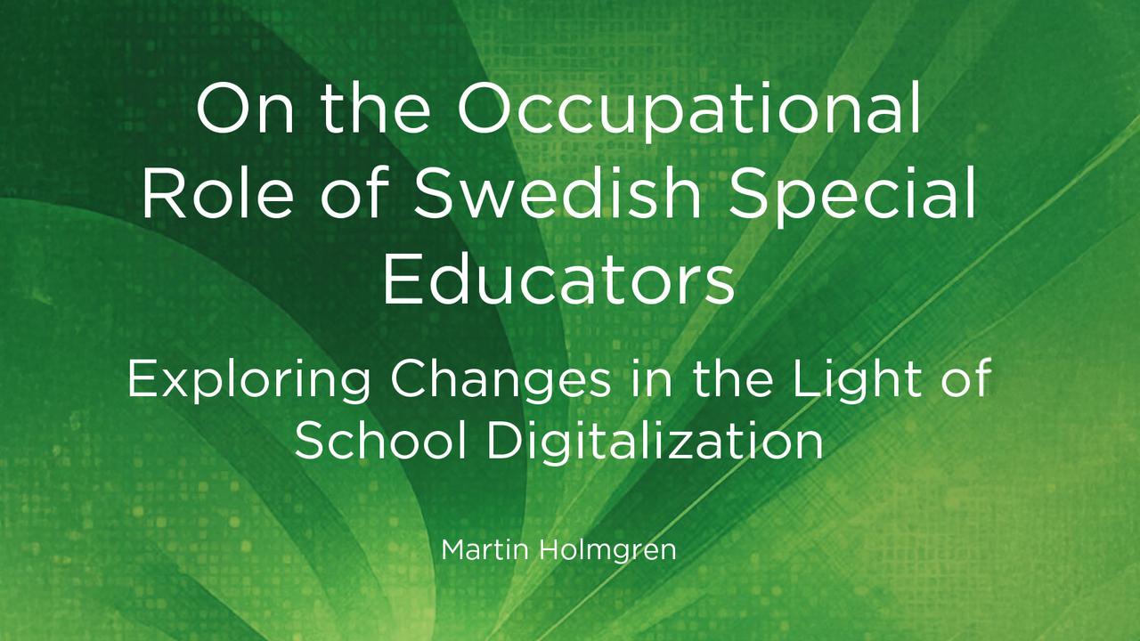 Avhandlingens framsida