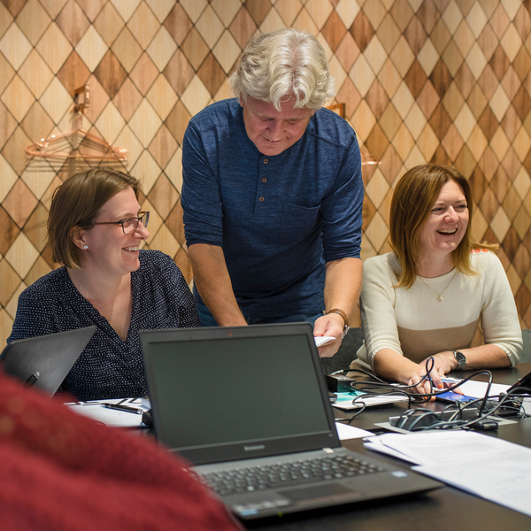 Grupparbete under rektorsutbildning i Piteå 2018.