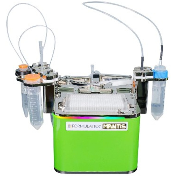 Mantis är ett instrument som används i laboratoriearbete för att fördela en mängd olika lösningar.