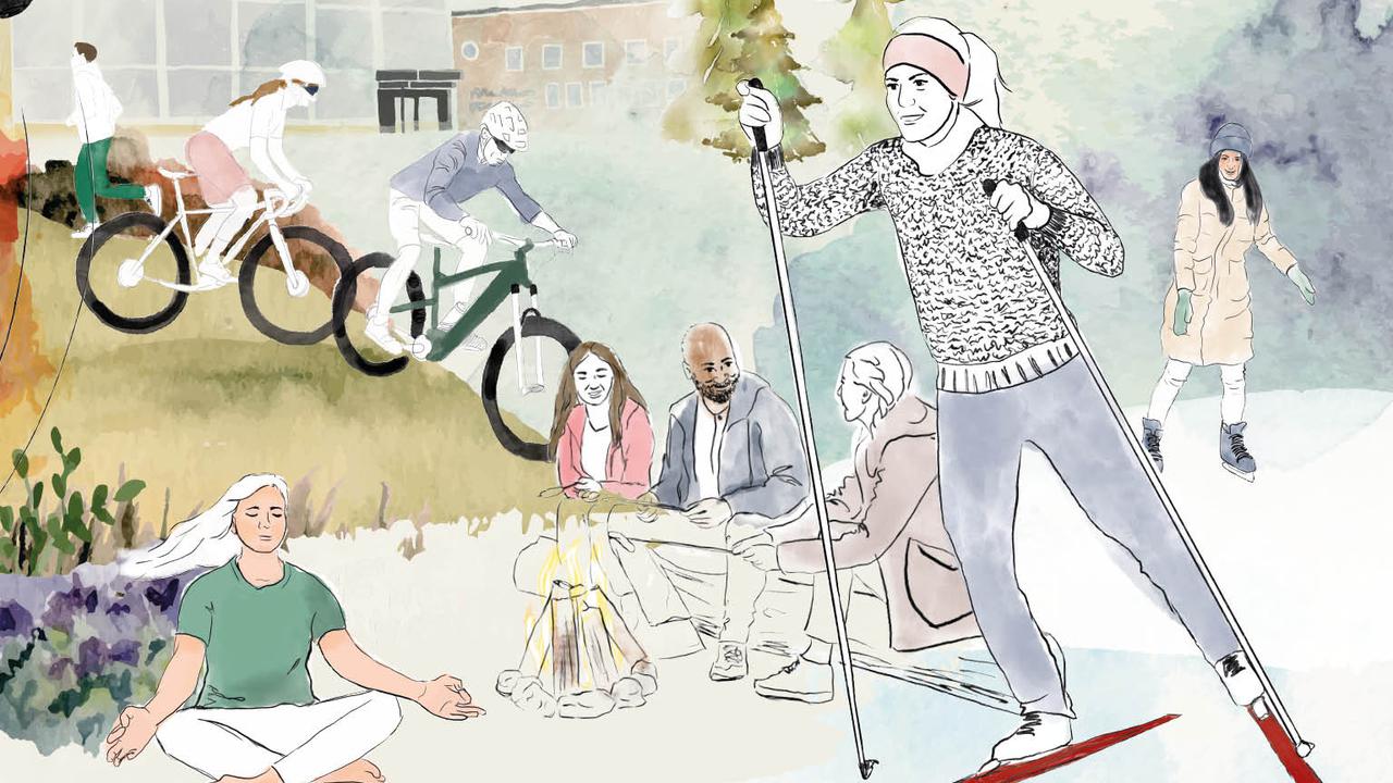 Puffbild Hälsa på campus