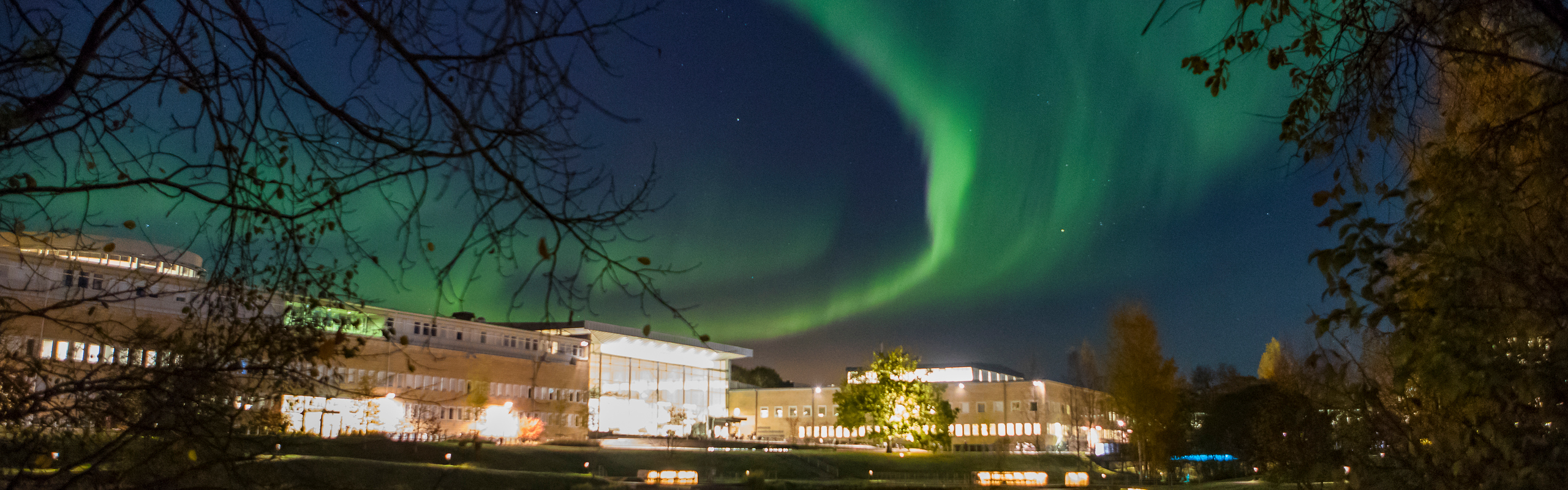 Bild på Norrsken över campus