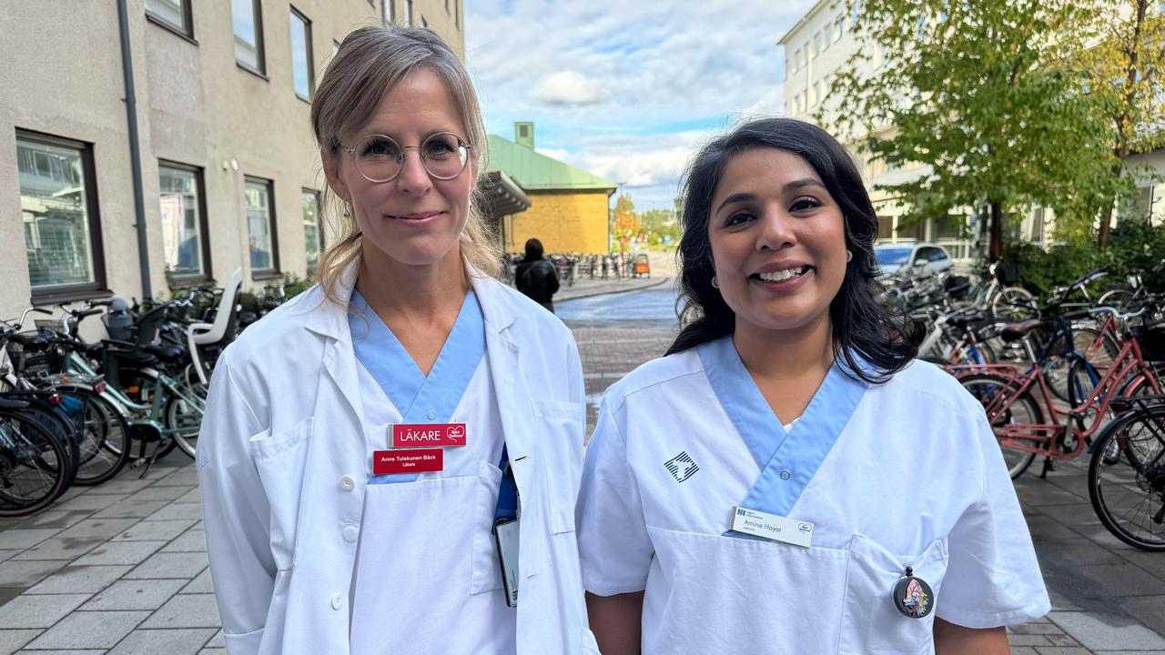 Forskare och ST-läkare Anne Tuiskunen Bäck och doktorand Amina Hayat