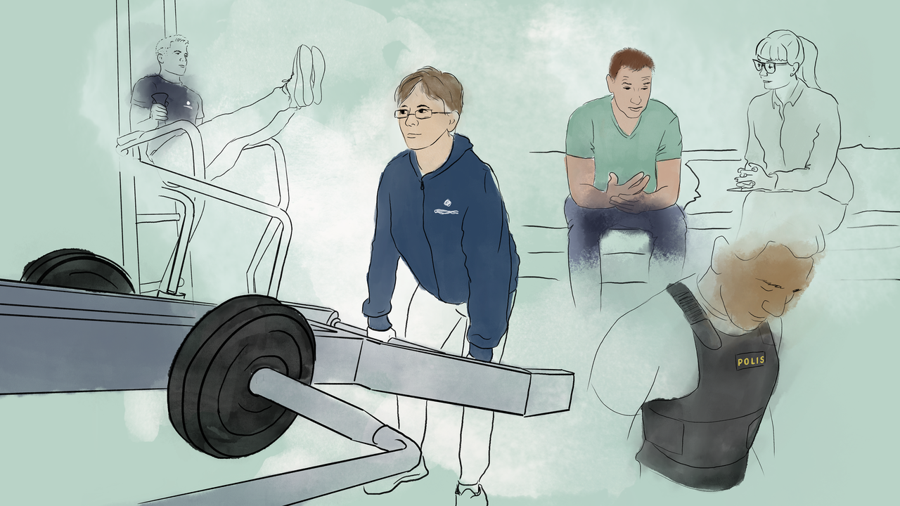 Illustrerar forskningsprofil Stress och hälsa i polisiärt arbete