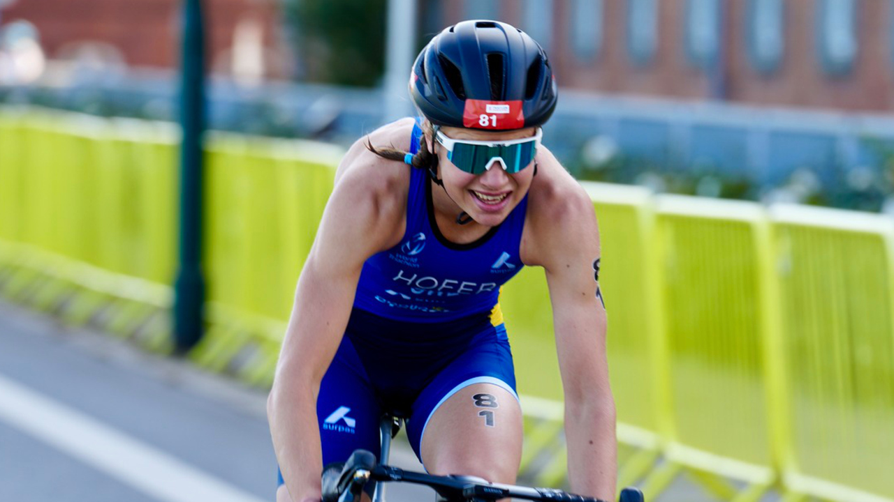 Elitidrottsstudent Klara Hofer Mattsson i Nordiska Mästerskapen 2023.