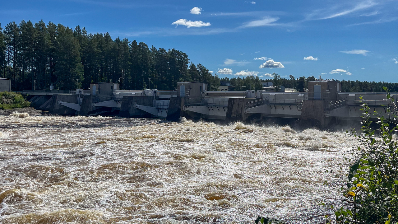 The damm in Älvkarlebyn