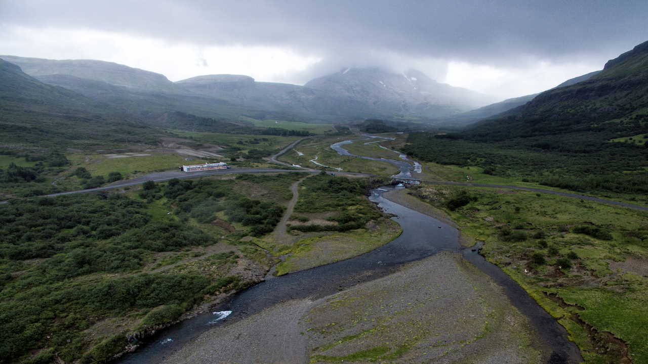 Botnsdalur aerial