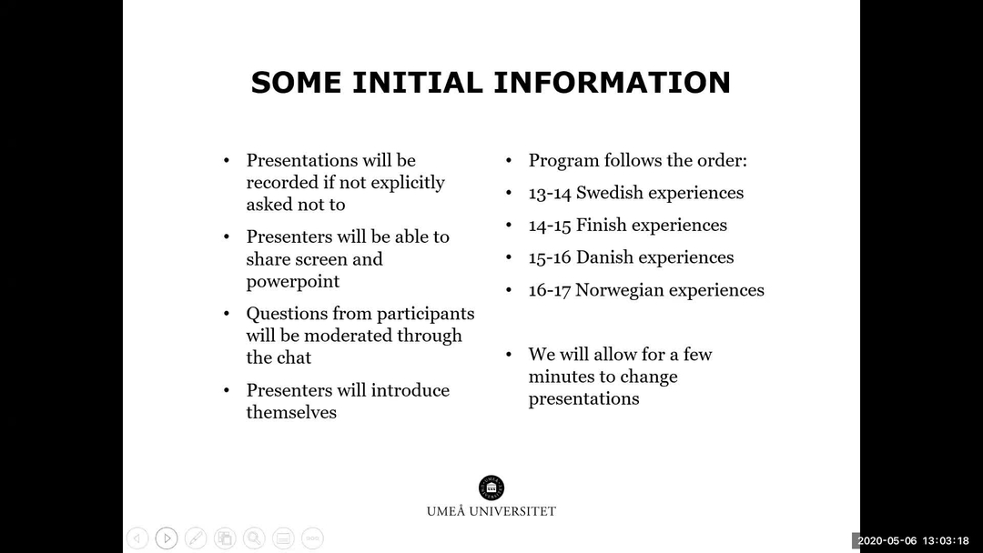 Film: Video presentation: J Ola Lindberg