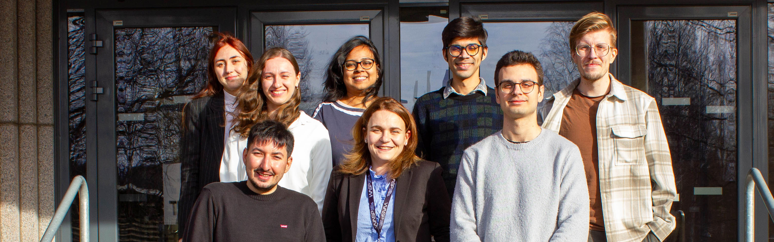 Forskningsledaren Zoe Falomir, Umu Spatial Lab, med kollegor och medarbetare.