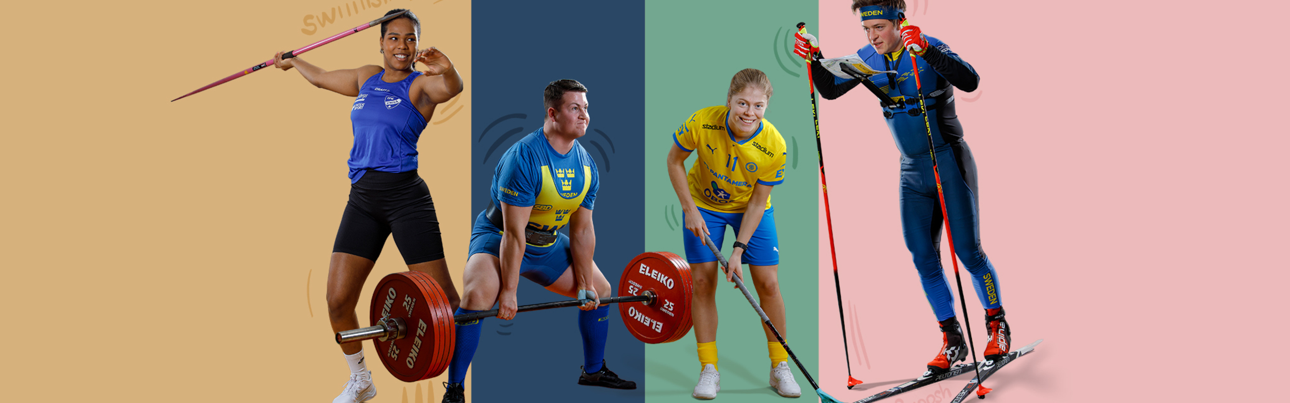 Elitidrottsstudenter vid Umeå universitet som satsar på Dubbla Karriärer