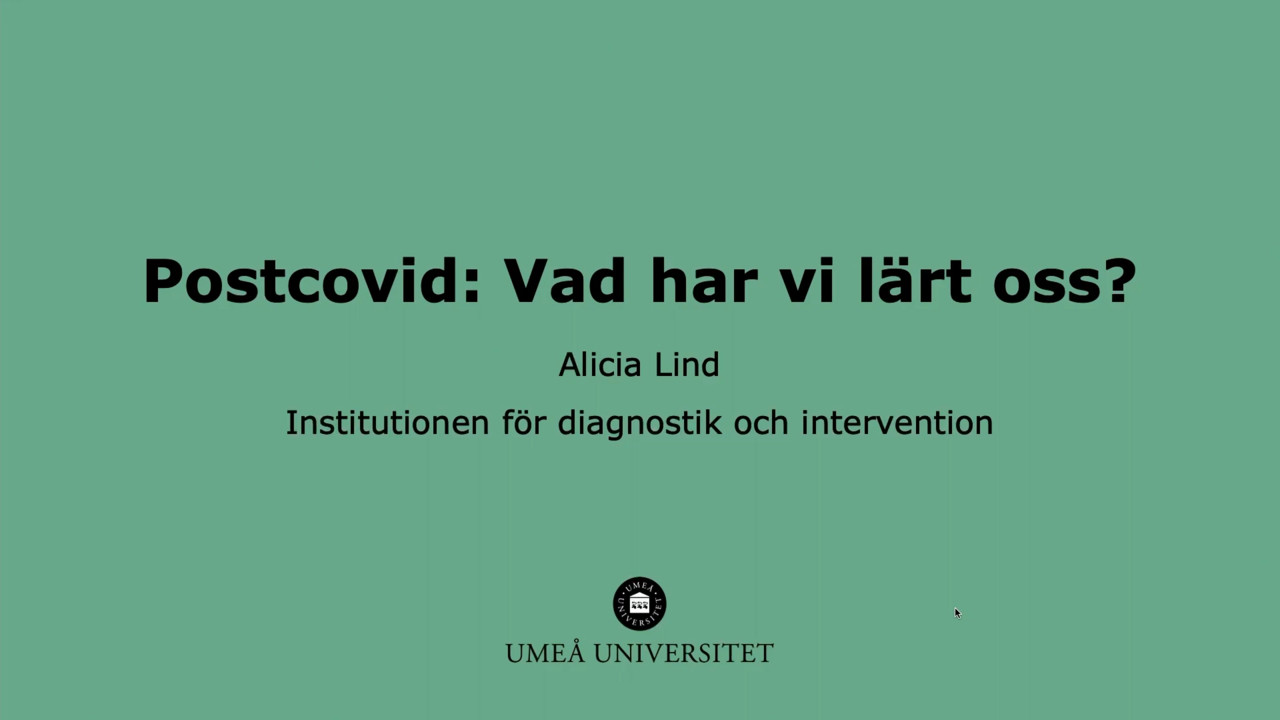 Film: Postcovid - vad har vi lärt oss?