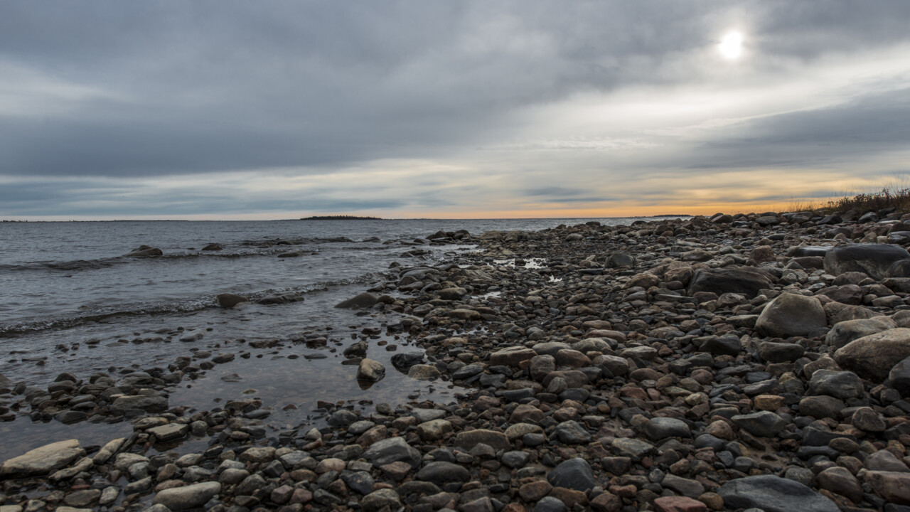 Vy över Luleå skärgård.