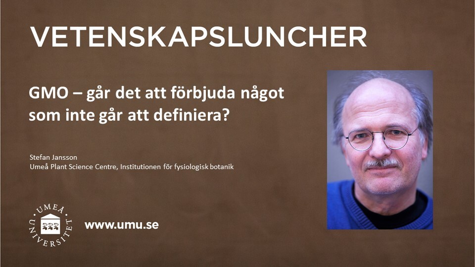 Film: Vetenskapslunch: GMO - går det att förbjuda något som inte går att definiera